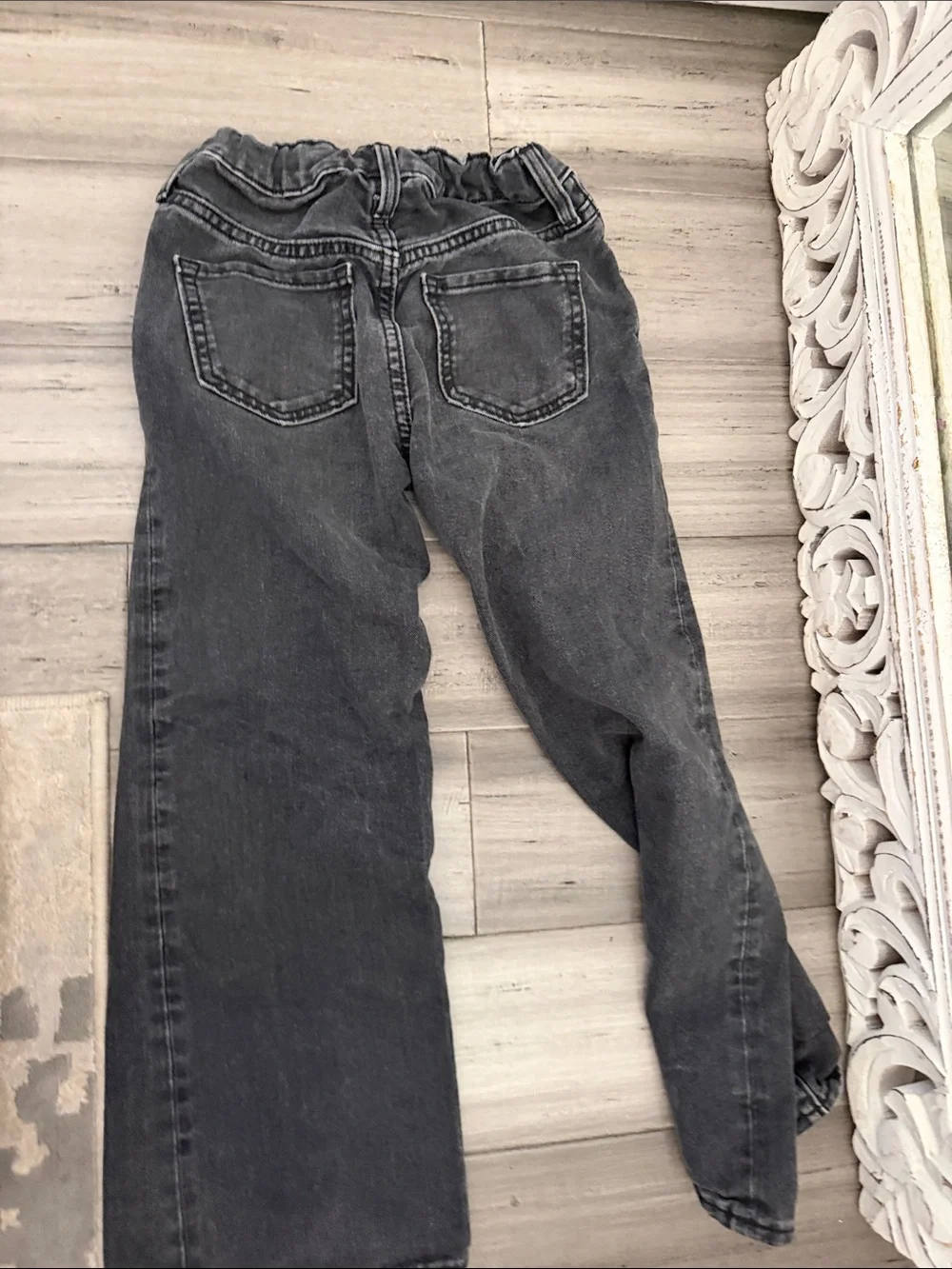 Old Navy Kids Charcoal Wash Jeans with Elastic Waist